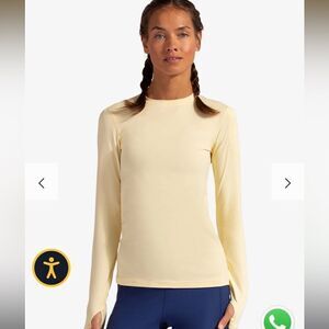 Bloq UV yellow long sleeve UPF XS 24/7 top sun shirt rash guard